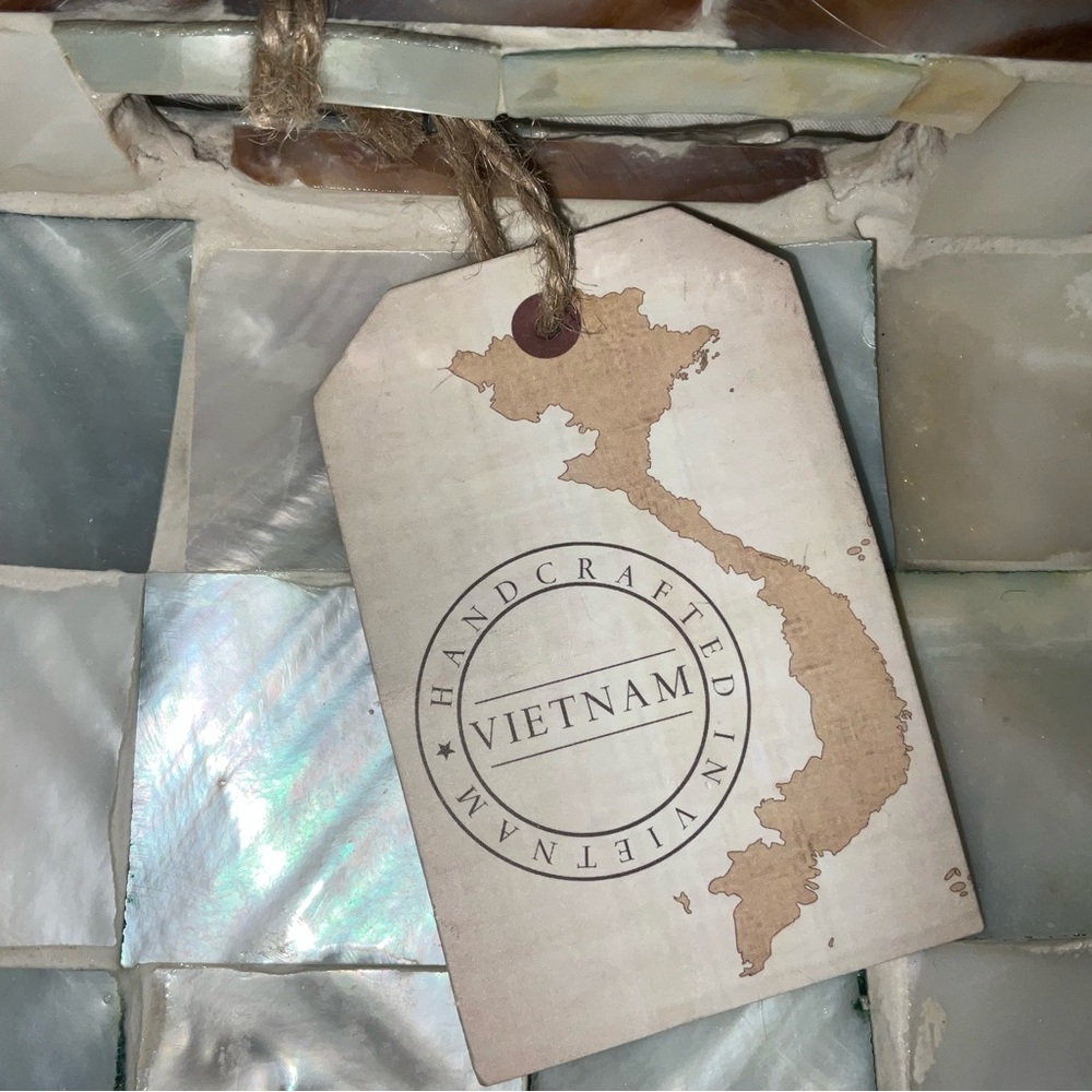 Mother of Pearl Mosaic Tray - Picture 4 of 5